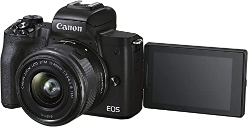 Canon EOS M50 Mark II + EF-M 15-45mm is STM Kit Black