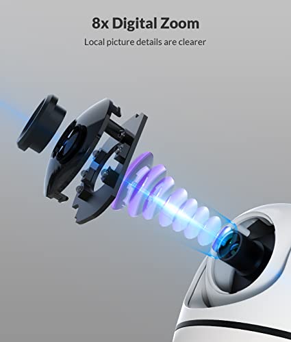 Dog Camera, Netvue 1080P FHD 2.4GHz WiFi Pet Camera , Indoor Security Camera for Pet/Baby/Nanny, AI Human Detection, Night Vision, Cloud Storage/TF Card, 2-Way Audio Compatible with Alexa