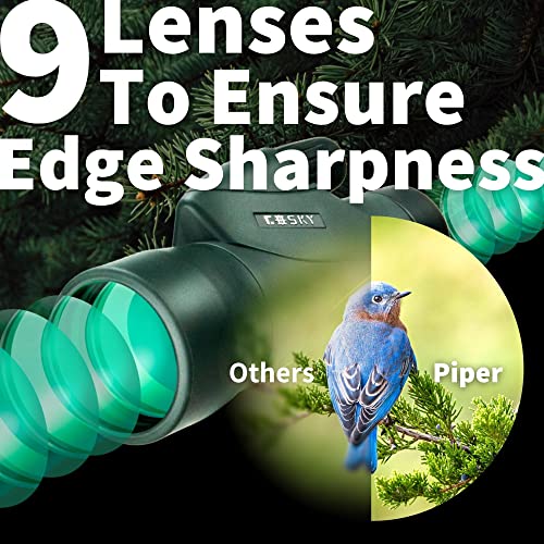 Gosky 12x55 High Definition Monocular Telescope and Quick Smartphone Holder - 2019 Newest Waterproof Monocular -BAK4 Prism for Wildlife Bird Watching Hunting Camping Travelling Wildlife Secenery