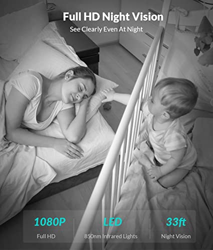 Dog Camera, Netvue 1080P FHD 2.4GHz WiFi Pet Camera , Indoor Security Camera for Pet/Baby/Nanny, AI Human Detection, Night Vision, Cloud Storage/TF Card, 2-Way Audio Compatible with Alexa