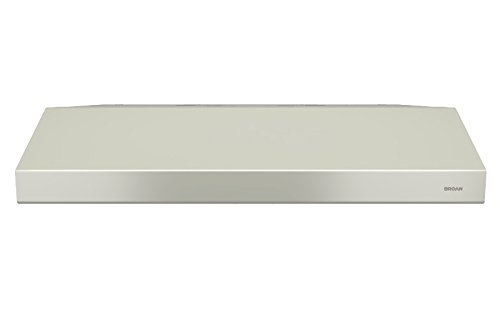 Broan-NuTone BCSD130BC Glacier Range Hood with Light, Exhaust Fan for Under Cabinet, 30 Inch, Bisque