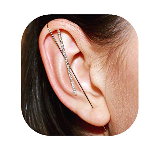 Nihewoo Pair of Ear Wrap Crawler Hook Earrings,Jewelry Hook Earrings for Women Girls Ear Wrap Ear Cuff Earring