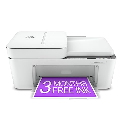 HP DeskJet 4155e All-in-One Wireless Color Printer, with Bonus 6 Months Free Instant Ink with HP+ (26Q90A)