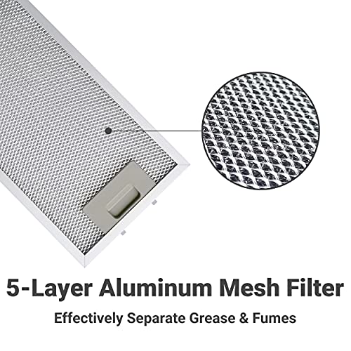 CIARRA CAS75918A 200 CFM Under Cabinet Range Hood, 30 inch Stove Hood in Stainless Steel, Kitchen Vent Hood with 3 Speed Exhaust Fan, Reusable Filters, Ducted/Ductless Convertible Duct, Push Button