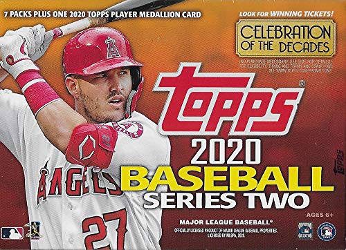 2020 Topps Baseball Series #2 Unopened Blaster Box of Packs with 99 Cards Including One EXCLUSIVE Medallion COIN Card