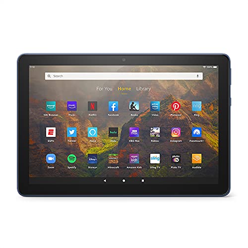 All-new Fire HD 10 tablet, 10.1", 1080p Full HD, 32 GB, latest model (2021 release), Denim