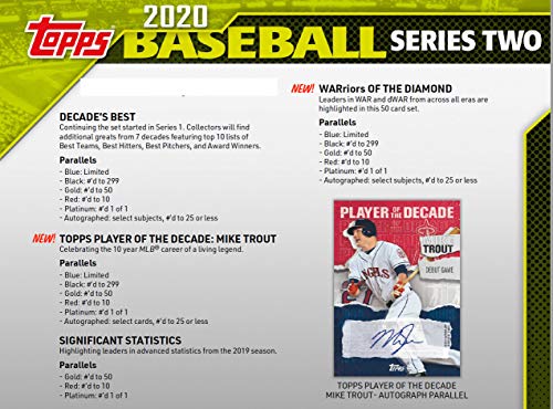 2020 Topps Baseball Series #2 Unopened Blaster Box of Packs with 99 Cards Including One EXCLUSIVE Medallion COIN Card