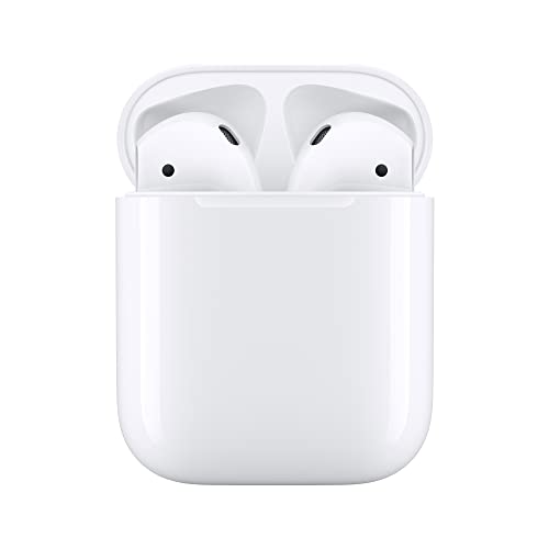 Apple AirPods (2nd Generation) Wireless Earbuds with Lightning Charging Case Included. Over 24 Hours of Battery Life, Effortless Setup. Bluetooth Headphones for iPhone
