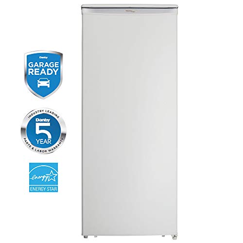 Danby Designer Energy Star 8.5-Cubic Feet Upright Freezer in White, DUFM085A4WDD