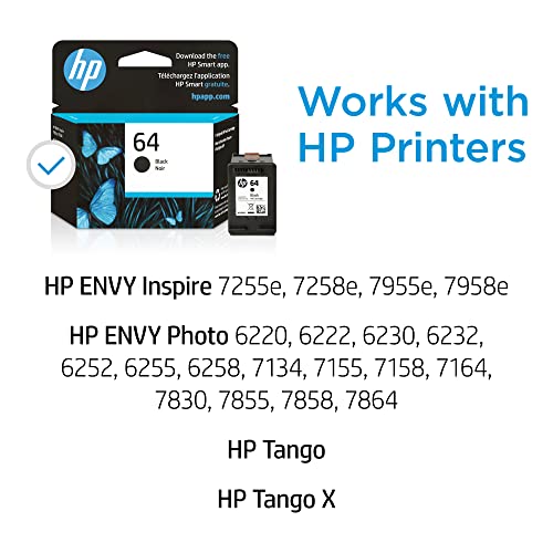 HP 64 | Ink Cartridge | Black | N9J90AN