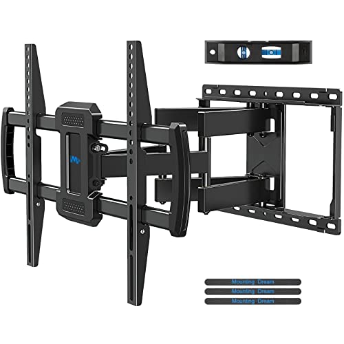 Mounting Dream TV Mount Bracket for 42-70 Inch Flat Screen TVs, Full Motion TV Wall Mounts with Swivel Articulating Dual Arms , Heavy Duty Design - Max VESA 600x400mm , 100 LBS Loading , MD2296