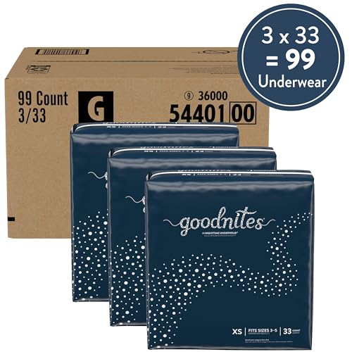 Goodnites Bedwetting Underwear for Girls, XS, 44 Ct, Packaging May Vary
