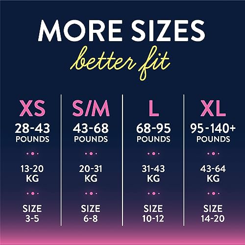 Goodnites Bedwetting Underwear for Girls, XS, 44 Ct, Packaging May Vary