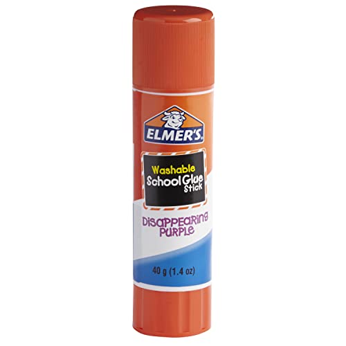Elmer's Jumbo Disappearing Purple School Glue Stick, 1.4 Ounces