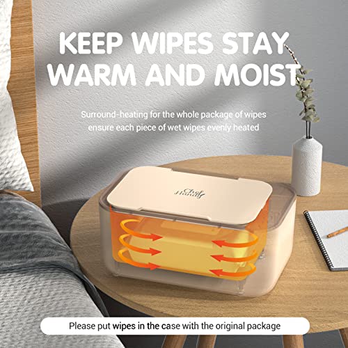 Wipe Warmer and Dispenser, Chefhandy Baby Wipe Warmer, Smart Precise Temperature Control, Large Capacity, Evenly Overall Heating, Silence, Constant Temperature Storage