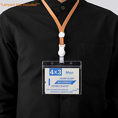 2 Pack - CDC Vaccinate Card Holder 4 X 3 Inches Immunization Record Vaccination Cards Protector Clear Vinyl Plastic Sleeve with Waterproof Type Resealable Zip