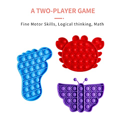 Yuqre Cheap Push Pop Bubble Fidget Toys 3 Pack, Friendly Silicone Materials, Great for Kids and Adults