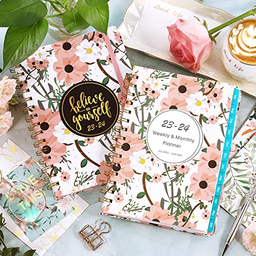 2021 Planner - Weekly & Monthly Planner 2021 with Tabs, 6.4"x 8.5", Jan 2021 - Dec 2021, Flexible Hardcover, Strong Binding, Thick Paper, Back Pocket, Elastic Closure, Inspirational Quotes