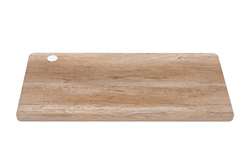 UNICOO Melamine 47.2 x 23.6 Inch Universal Table Top for Standard and Sit to Stand Height Adjustable Home and Office Desk Frames (Gray Oak)