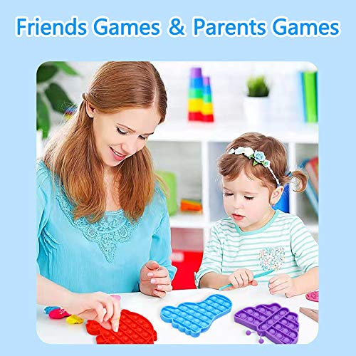 Yuqre Cheap Push Pop Bubble Fidget Toys 3 Pack, Friendly Silicone Materials, Great for Kids and Adults