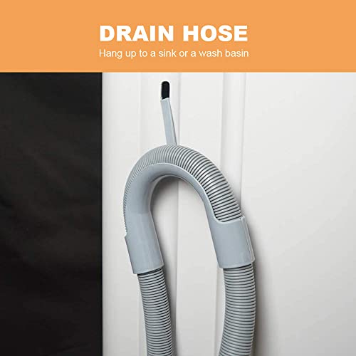 Panda PAN6320W Portable Machine, 10lbs Capacity, 10 Wash Programs, 2 Built in Rollers/casters, Compact Top Load Cloth Washer, 1.34 Cu.ft, Gray