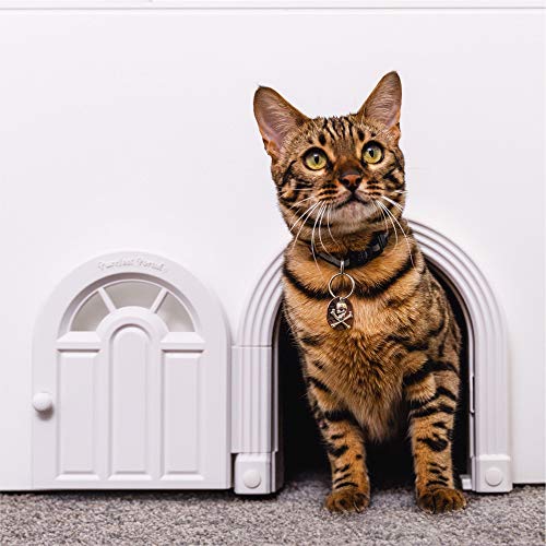 Purrfect Portal Interior Cat Door - No-Flap Cat Door for Interior Door, Cat Door Interior Door for Cats Up to 20 lbs, Easy DIY Setup, Secured Installation in Minutes, No Training Needed