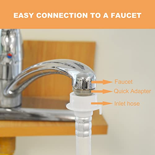 Panda PAN6320W Portable Machine, 10lbs Capacity, 10 Wash Programs, 2 Built in Rollers/casters, Compact Top Load Cloth Washer, 1.34 Cu.ft, Gray