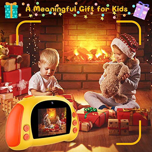 ITSHINY Kids Digital Camera, Kids HD Camera [ 32GB SD Card ] with 12.0 Mega Pixels & 1080P Birthday Toy Gifts for Age 3-9 Boys Girls -Yellow