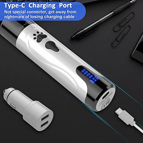 Quiet Electric Pet Nail Grinder, Rechargeable, Grooming Kit