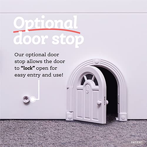 Purrfect Portal Interior Cat Door - No-Flap Cat Door for Interior Door, Cat Door Interior Door for Cats Up to 20 lbs, Easy DIY Setup, Secured Installation in Minutes, No Training Needed