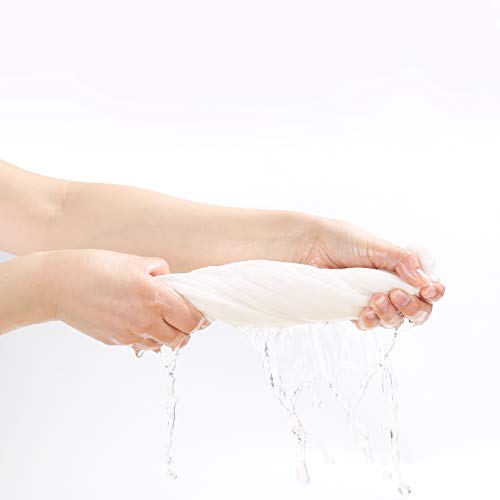 Muslin Burp Cloths for Baby 100% Cotton Large 20''X10'' 6 Layers Thicken Super Soft and Absorbent by CottCare(6 Pack,White)