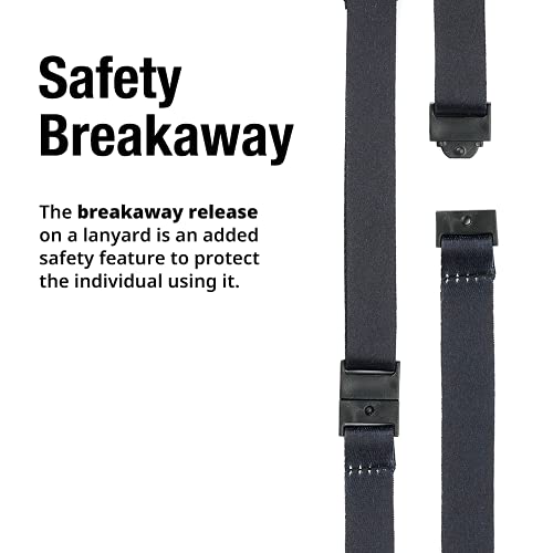 Chainchilla K1 Mask Lanyard for Kids  5 PACK Breakaway Lanyard for Mask for Kids  14-inch Polyester Lanyard with Breakaway Safety Clasp  Comfortable and Soft Fabric - (Black, 5)