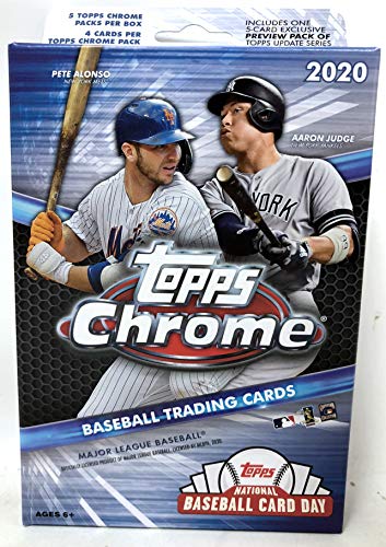 Topps 2020 Chrome Baseball MLB Hanger Pack Box