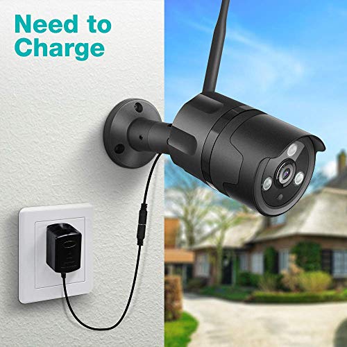 Outdoor Camera Wireless - 1080P WiFi Outdoor Security Camera, FHD Night Vision, A.I. Motion Detection, Instant Alert via Phone, 2-Way Audio, Live Video Zooms Function, Cloud Storage/Micro SD Card