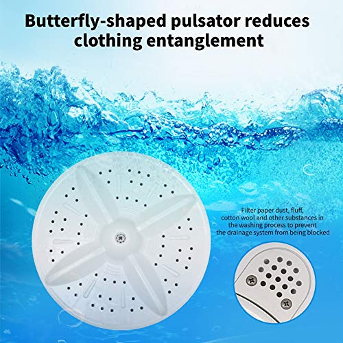 Portable Washing Machine,Safeplus Compact Mini Twin Tub Versatile Washer and spin Dryer with 8 lbs Washing &5 lbs Spin Dryer Load Cappacity Gravity Drain Pump and Drain Hose for apartments (Black)