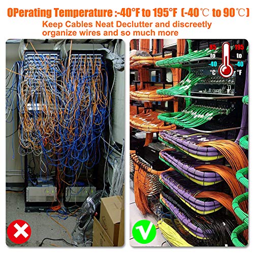 Cable Zip Ties,500 Packs Self-Locking 4+6+8+10+12-Inch Width 0.16inch Nylon Cable Ties,Perfect for Home,Office,Garage and Workshop (Black)