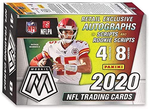 2020 Panini Mosaic NFL Football BLASTER box (32 cards/bx)