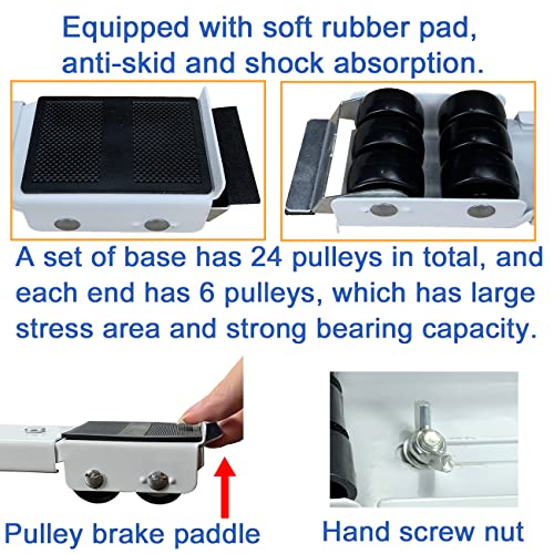 Yutianli Heavy Duty Extensible Appliance Roller is Suitable for Washing Machines, Refrigerators, Dryers, Dishwashers and other Heavy Objects, can bear 300 kg. Washing Machine Baseâ¦