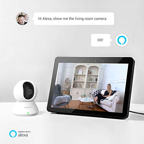 blurams Indoor Security Camera PTZ 1080p, WiFi Dome Camera Pet/Nanny Camera Baby Monitor w/ Two-Way Audio | Sound/Person Detection | IR Night Vision | Cloud&Local Storage | Works with Alexa