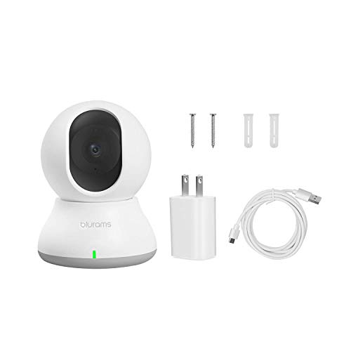 blurams Indoor Security Camera PTZ 1080p, WiFi Dome Camera Pet/Nanny Camera Baby Monitor w/ Two-Way Audio | Sound/Person Detection | IR Night Vision | Cloud&Local Storage | Works with Alexa