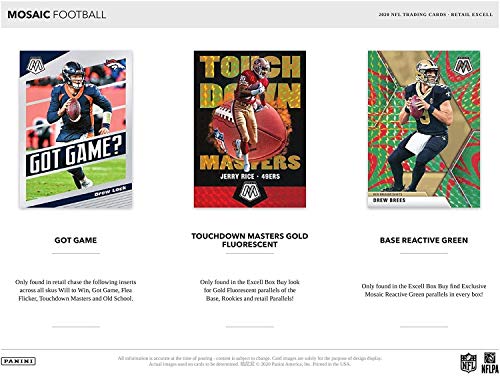 2020 Panini Mosaic NFL Football BLASTER box (32 cards/bx)