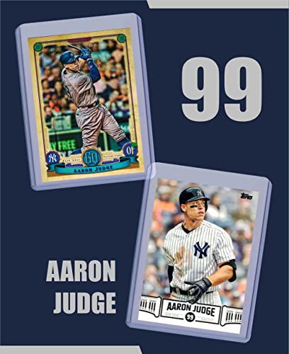 Aaron Judge Cards (5) - Assorted New York Yankees Baseball Card Bundle, Collectible Trading Cards