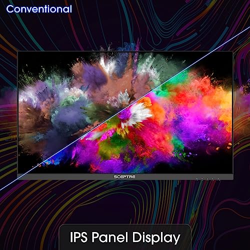 Sceptre IPS 24 Gaming Monitor 165Hz 144Hz Full HD (1920 x 1080) FreeSync Eye Care FPS RTS DisplayPort HDMI Build-in Speakers, Machine Black 2020 (E248B-FPT168)