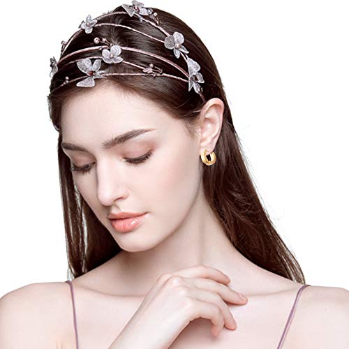 NEWITIN 15 Pairs Stainless Steel Cross Earrings Hinged Earrings Cross Dangle Hoop Cross Earrings for Men and Women