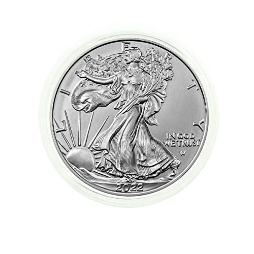 2022 American Silver Eagle .999 Fine Silver in Direct Fit Air Tite with our Certificate of Authenticity Dollar Uncirculated US Mint