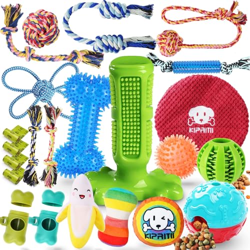 KIPRITII Puppy Chew Toy Set with 20 Toys