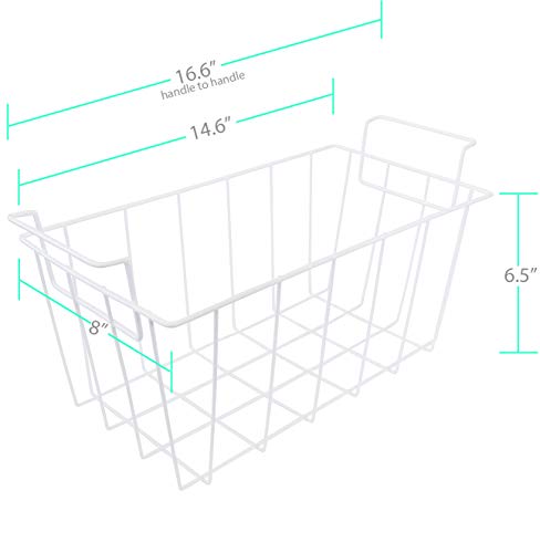 Kitchen Basics 101: WR21X10208 White Refrigerator Freezer Basket Replacement for GE and Haier RF-0300-29