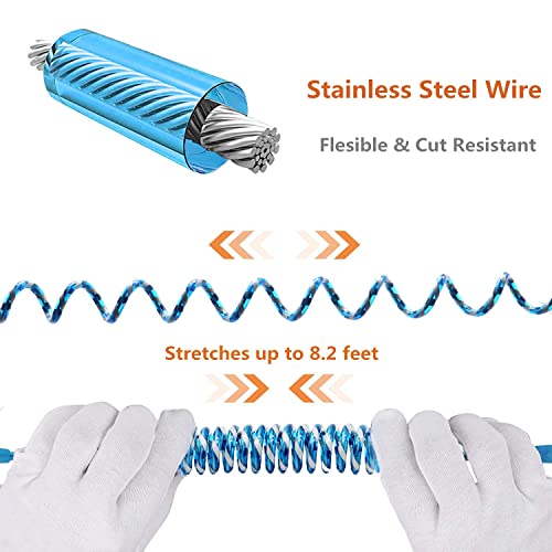 Reflective Anti Lost Wrist Link, Anti Lost Wrist Link Anti Lost Leash Baby Leash with Child Upgraded Safety Locks for Kids (Blue 8.2 Ft) â¦