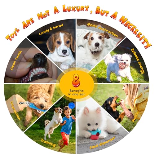 KIPRITII Puppy Chew Toy Set with 20 Toys