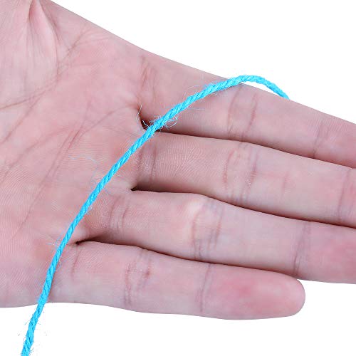 Blue Jute Twine,328 Feet Colourful Jute Twine,Christmas Twine,Best Arts Crafts Gift Twine